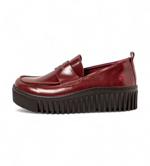 ART Zapatos De Piel 1530 Brighton Burdeos