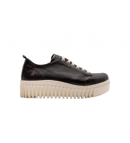 ART Zapatillas De Piel 1535 Brighton Negro