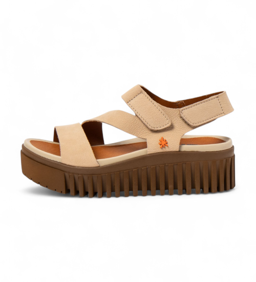 ART Sandalias De Piel 1573 Brighton Beige