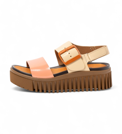 ART Sandalias De Piel 1578 Brighton Coral