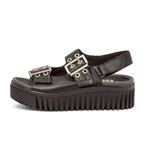 ART Sandalias De Piel 1579 Brighton Negro