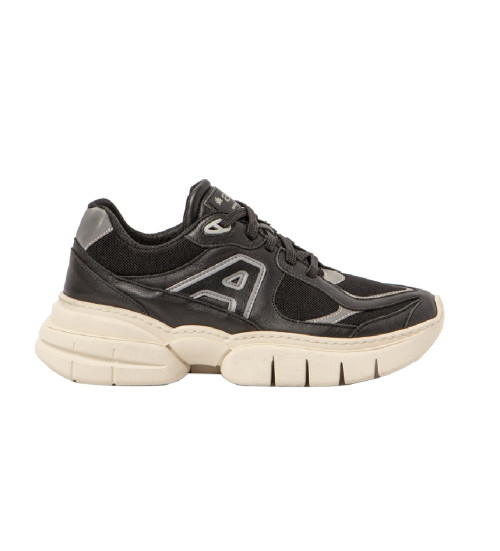 ART Zapatillas De Piel 1632 Athens Negro