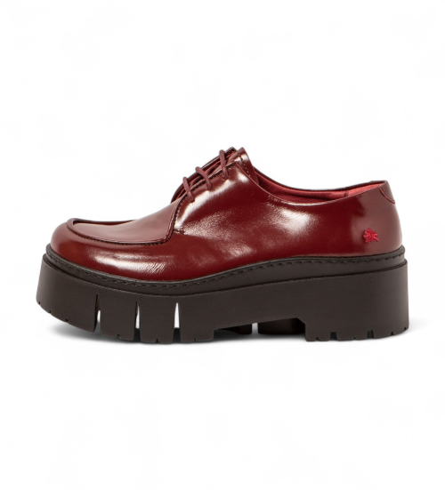 ART Zapatos De Piel 1764 Leeds Burdeos