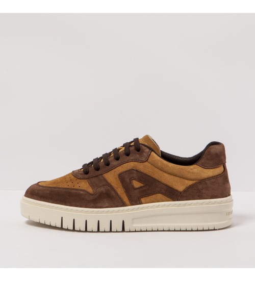 ART Zapatillas De Piel 1777S Silk Suede Toffee-Chocolate