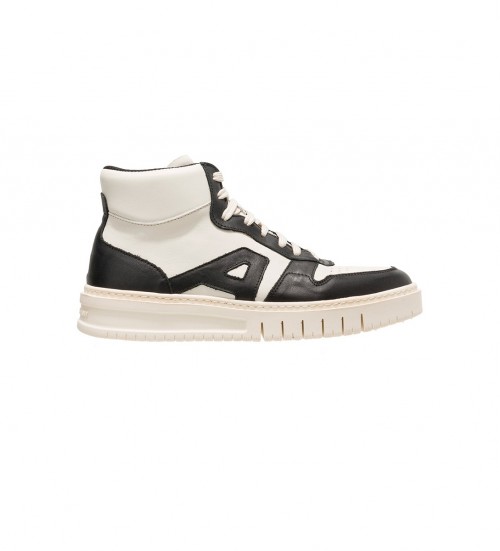 ART Zapatillas De Piel 1778 Belleville Negro, Blanco