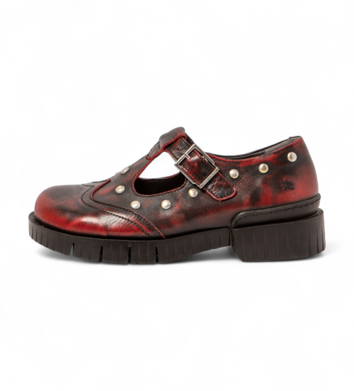 ART Zapatos De Piel 1834S Oxford Rojo