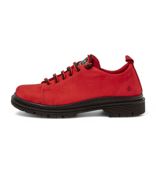 ART Zapatos De Piel 1897 Birmingham Rojo