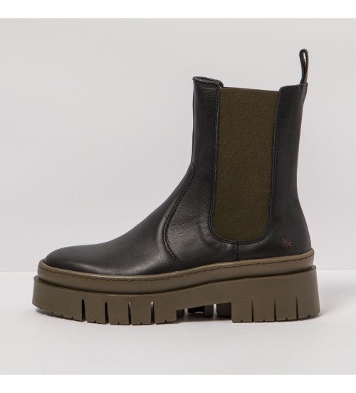 ART Botines De Piel 1954 Amberes Negro