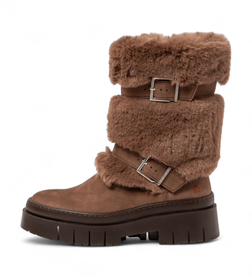 ART Botas De Piel 1968 Amberes Marrón