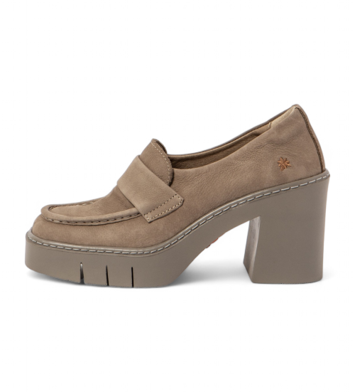 ART Mocasines De Piel 1972 Taupe