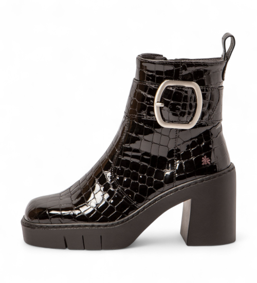 ART Botines De Piel 1979 Berna Negro