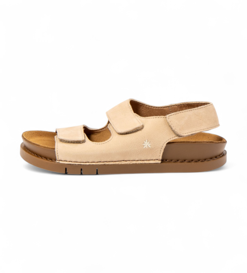 ART Sandalias De Piel 2023 Kassel Beige