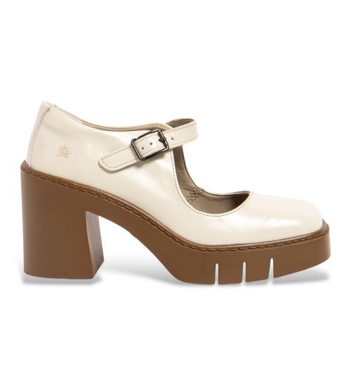 ART Zapatos 1984 De Piel Blanco Roto