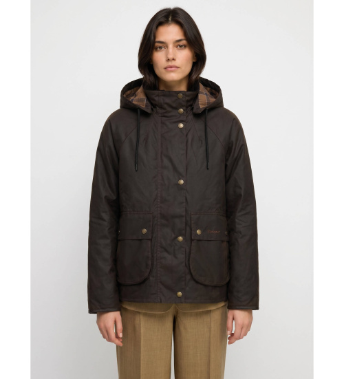 Køb Barbour Georgette Wax jakke mørkebrun