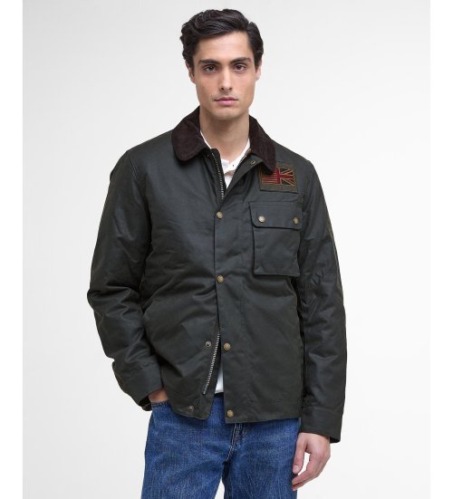 Acheter Barbour Veste Workers Wax vert foncé
