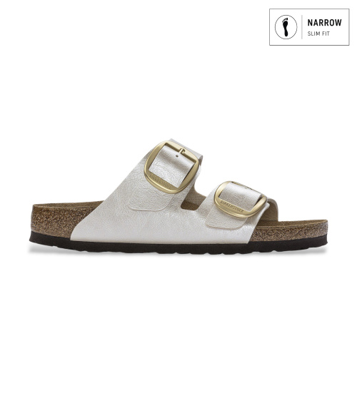 Comprare Birkenstock Sandali Arizona Big Buckle bianco (Vestibilità Stretta) perla