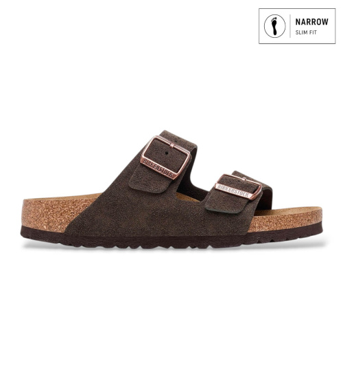 Comprar Birkenstock Sandálias de Couro Arizona (Ajuste Estreito) castanho