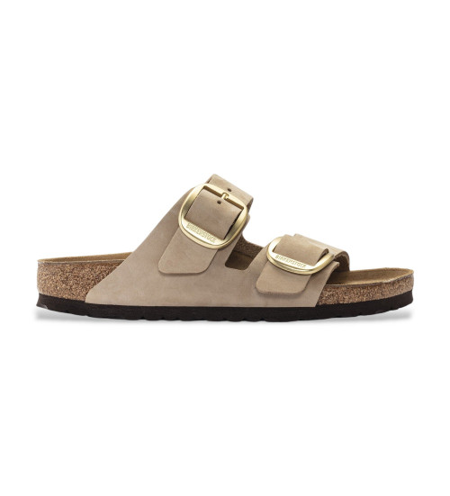 Buy Birkenstock Arizona Big Buckle Lenb Leather Sandals beige