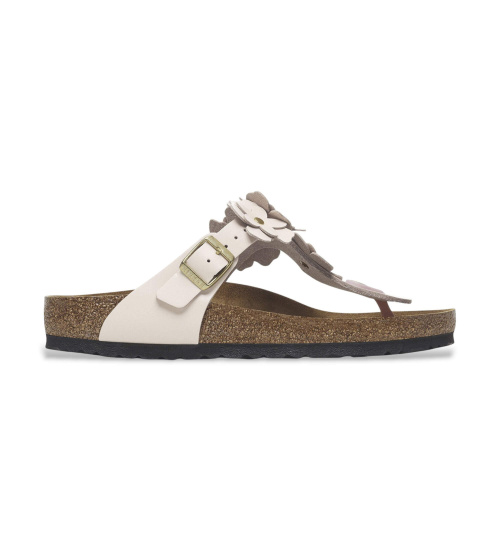 Birkenstock Sandalias De Piel Gizeh Flower Embellishment Rosa Claro