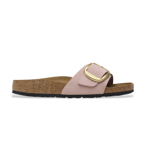 Comprar Birkenstock Sandálias de Couro Madrid Big Buckle (Ajuste Estreito) rosa