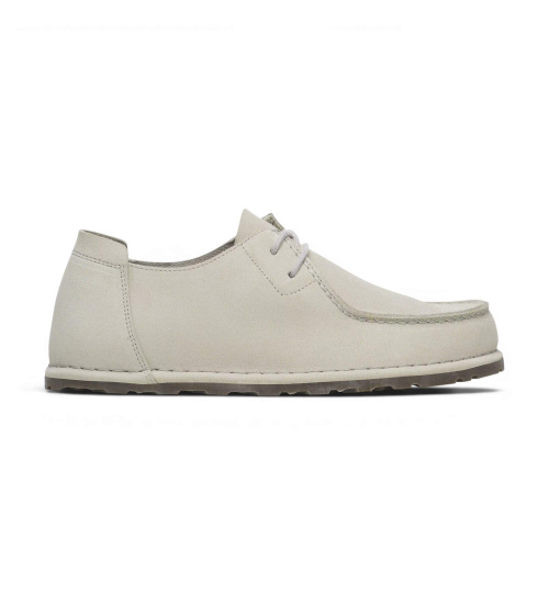 Birkenstock Zapatos De Piel Utti Lace (ajuste Regular) Blanco Roto