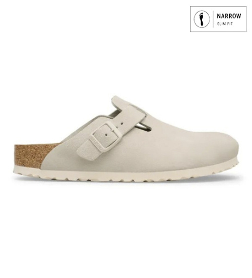 Comprar Birkenstock Zuecos Boston (Ajuste Estrecho) blanco roto