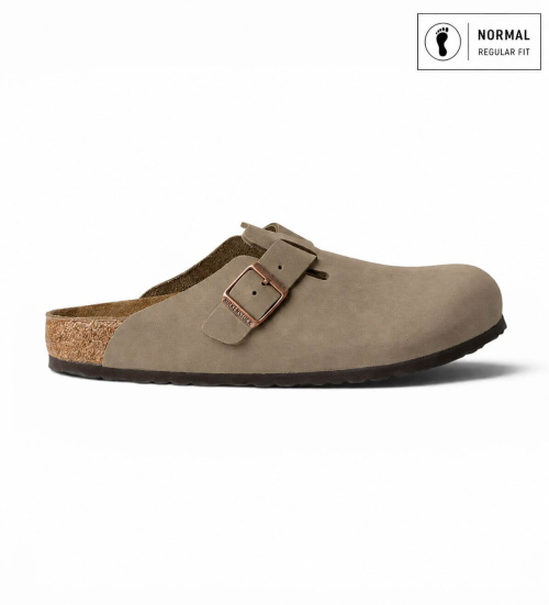Acheter Birkenstock Sabots en Cuir Boston (Coupe Régulière) marron