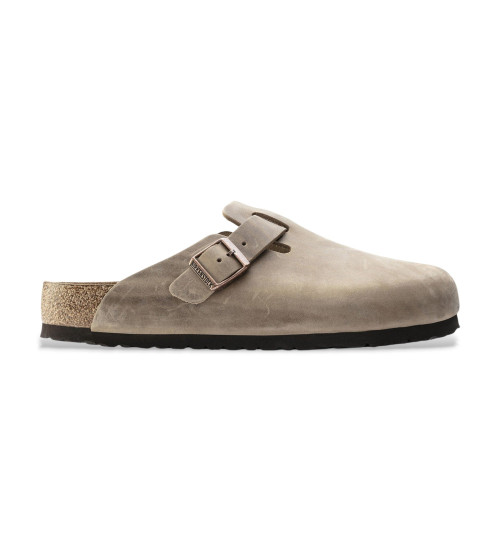 Kup Birkenstock Skórzane chodaki Boston brązowe