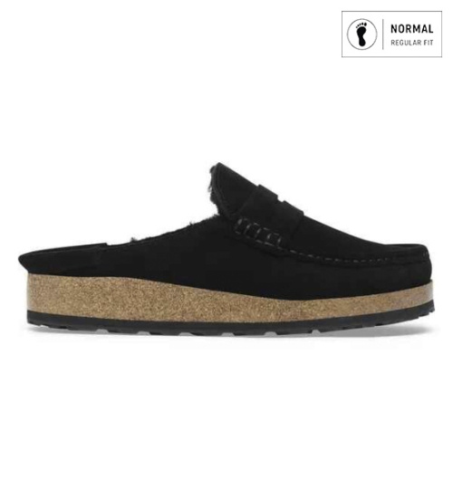 Birkenstock Zuecos Naples Shearling Negro