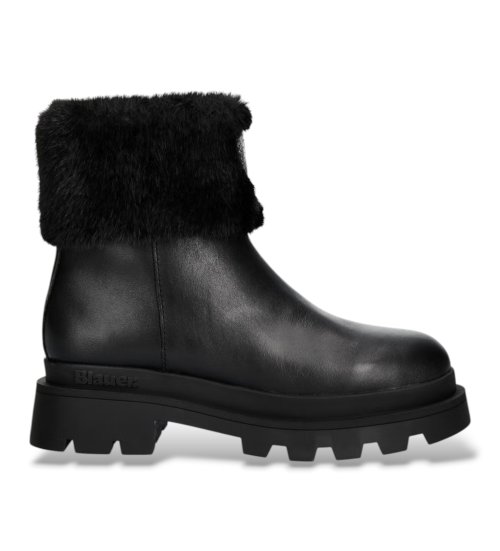 Blauer Botines De Piel Kimmel 10 Negro
