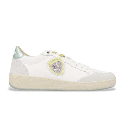 Blauer Zapatillas De Piel OLYMPIA11 Beige