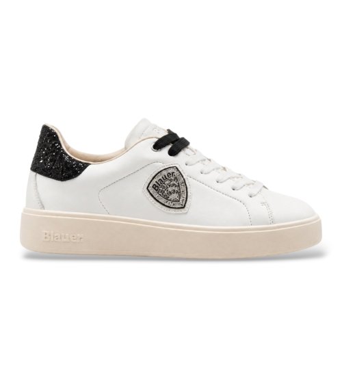 Comprar Blauer Zapatillas Victory de piel blanco