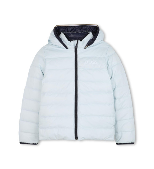 Buy BOSS Light blue quilted jacket