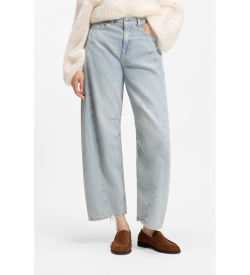BOSS Jeans Relaxed Fit Pernera Tipo Globo Azul