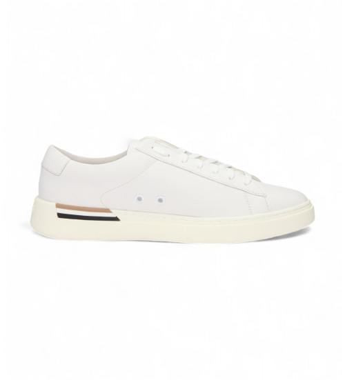 BOSS Zapatillas De Piel Tipo Cupsole Blanco