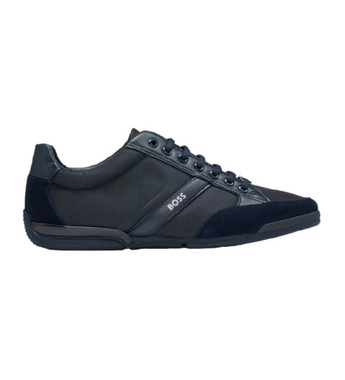 BOSS Zapatillas De Piel Saturn Marino