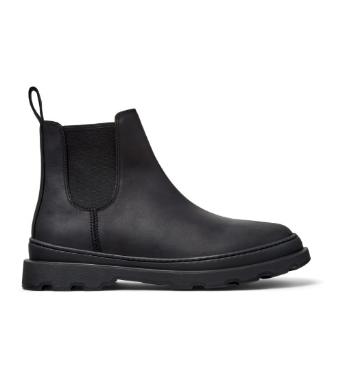 Camper Botines De Piel Brutus + Negro