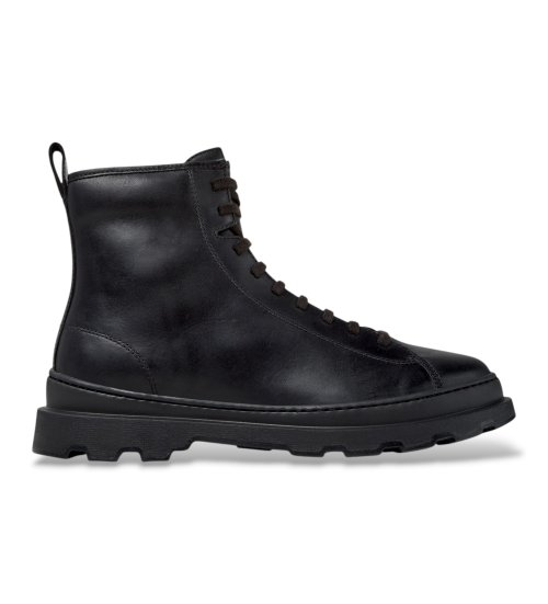 Camper Botines De Piel Brutus+ Negro