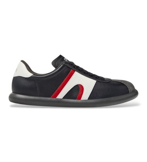 Camper Zapatillas De Piel Pelotas Soller Negro