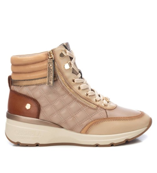 Carmela Zapatillas De Piel 161821 Beige