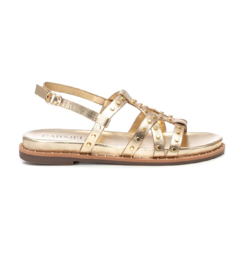Carmela Sandalias De Piel 162392 Dorado