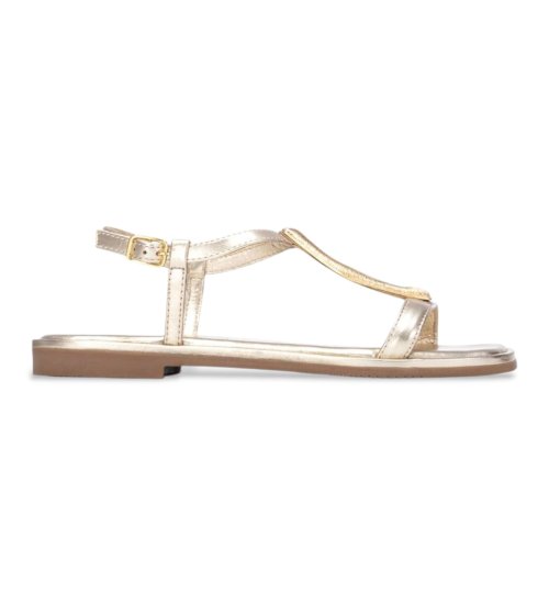 Carmela Sandalias De Piel 163290 Dorado