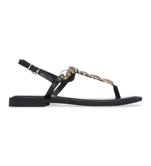 Carmela Sandalias De Piel 163293 Negro