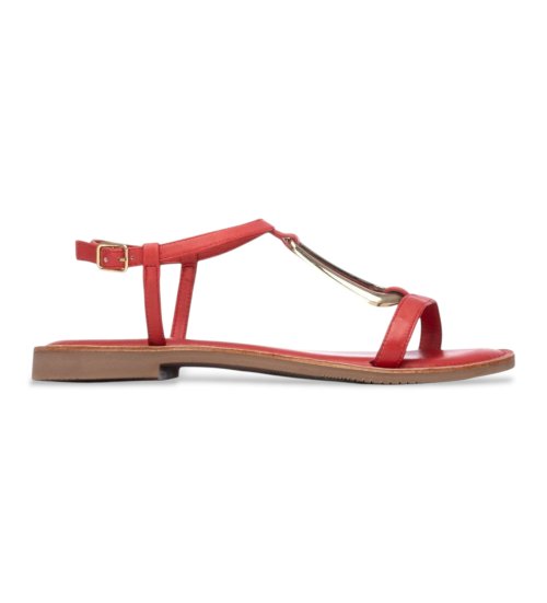 Carmela Sandalias De Piel 163295 Rojo
