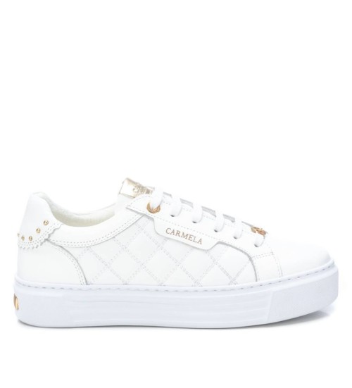 Carmela Zapatillas De Piel 161934 Blanco