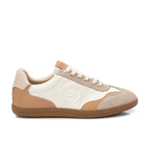 Carmela Zapatillas De Piel 162060 Beige