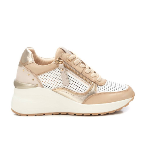Carmela Zapatillas De Piel 162266 Beige