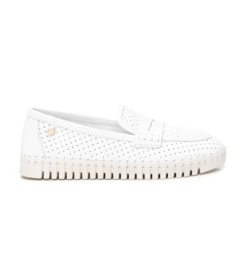 Carmela Mocasines De Piel 162303 Blanco