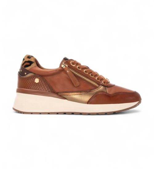 Carmela Zapatillas De Piel 162442 Marrón