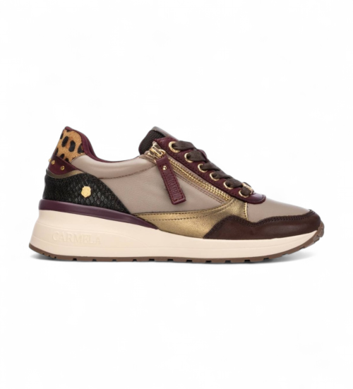 Carmela Zapatillas De Piel 162442 Marrón